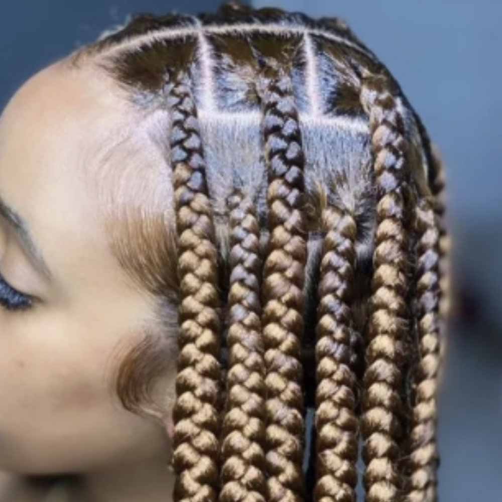 Large Braids at Hair by The Beauty Genius in Houston, TX