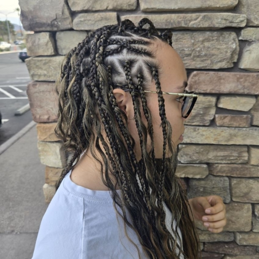 Fulani braids at Styles By Carrera in Las Vegas, NV