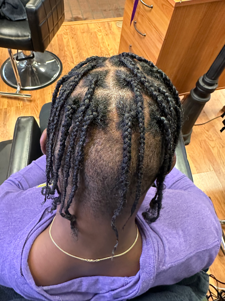 Single Braids Mens Style