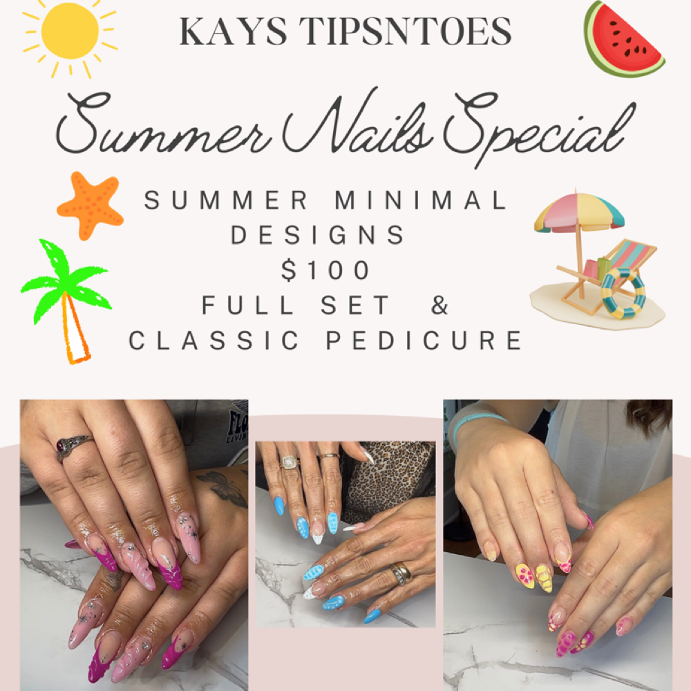 Summer Nails Special at The Esthetic Lounge & Beauty Bar in Asheboro, NC