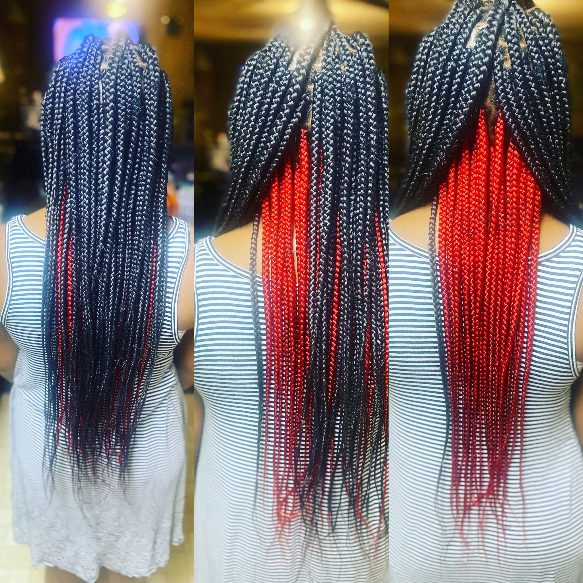 Long 52” Box Braids, Medium