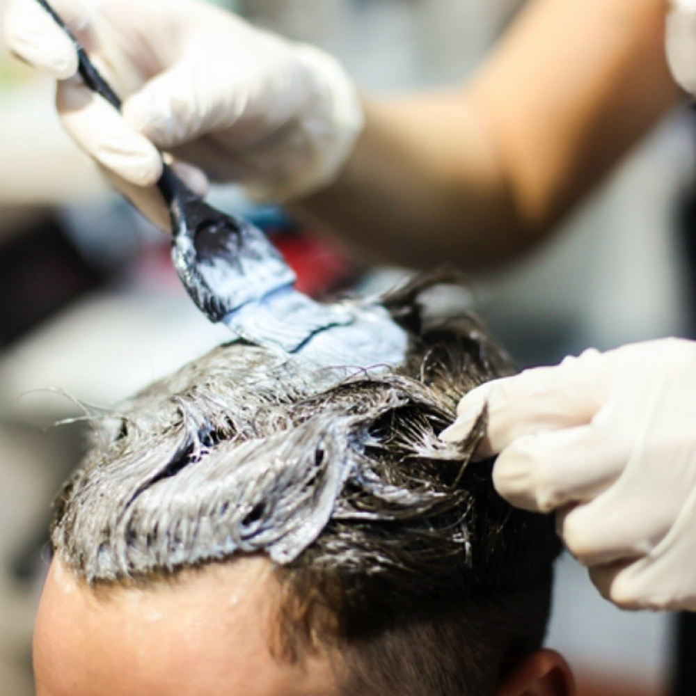 Mens Grey Blending&haircut Package