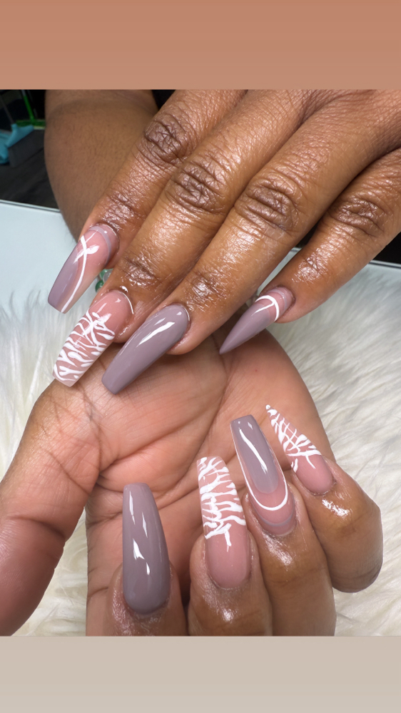 Nude OR Pink Full Set + Gel Color