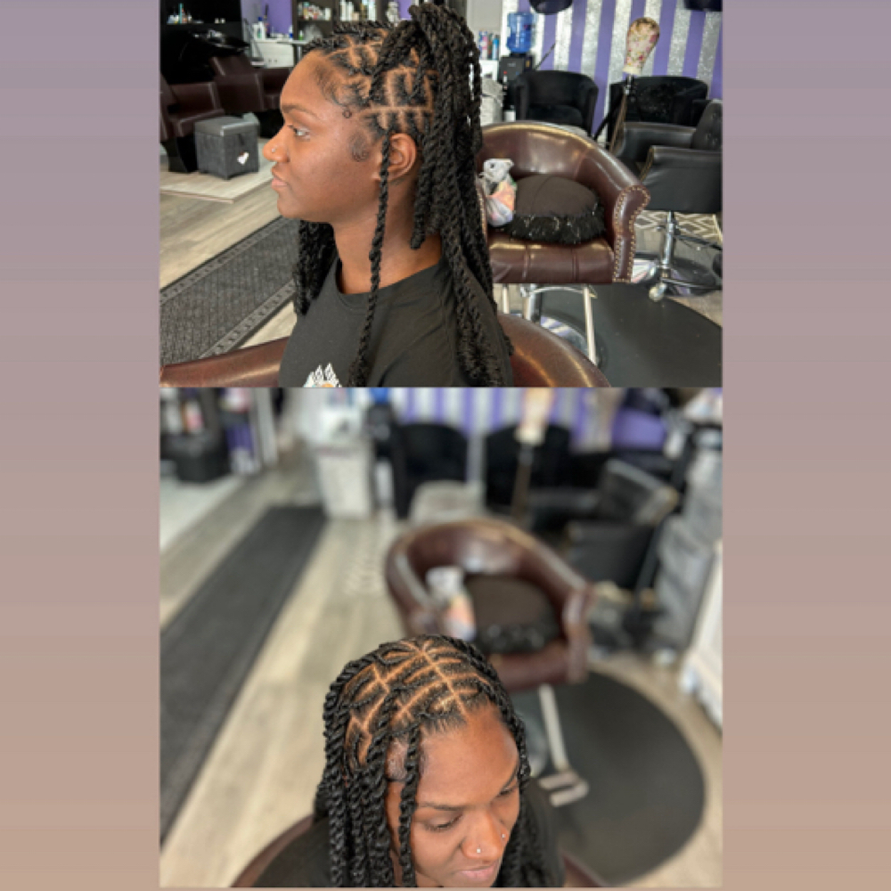 Invisible locs at Harmobeauxhair LLC in Portsmouth, VA