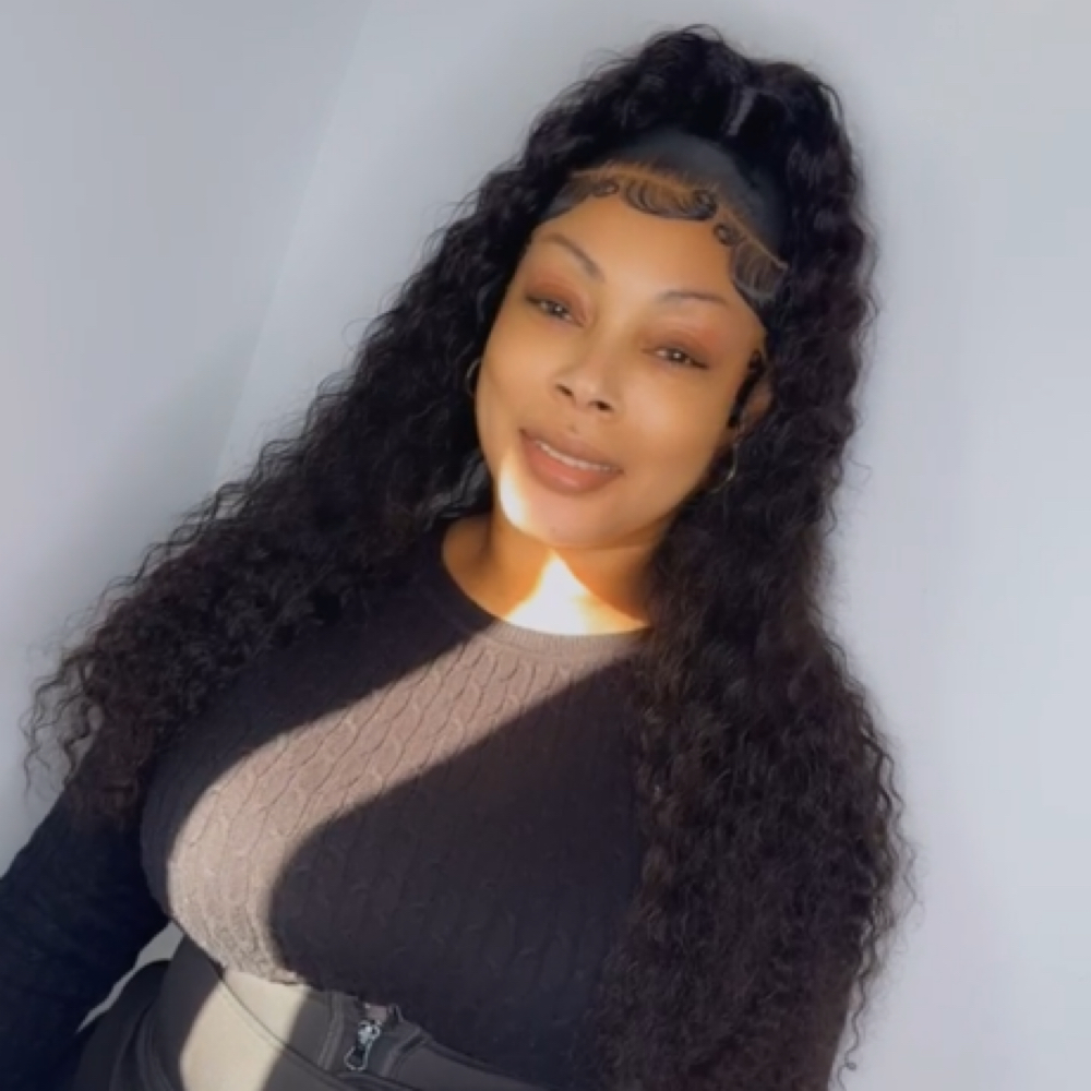Frontal Sew-In (Half Up / Down) at Dkslays