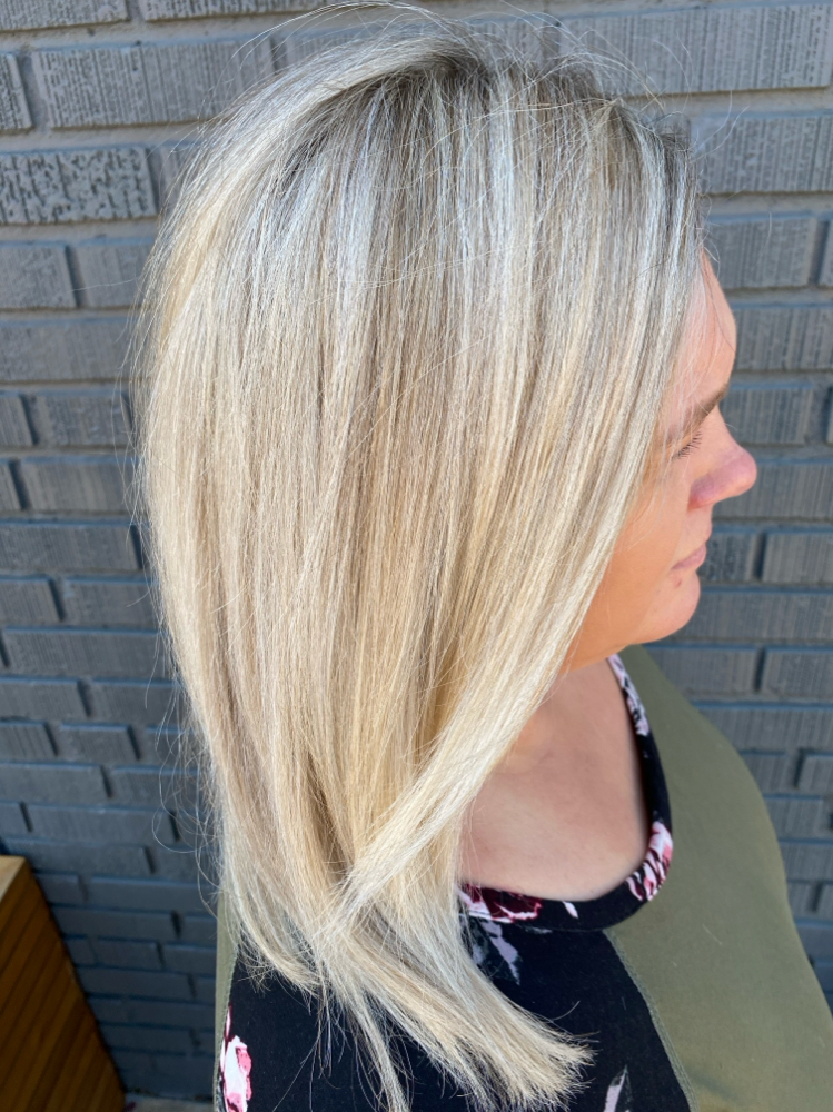 Blonding + Grey Coverage
