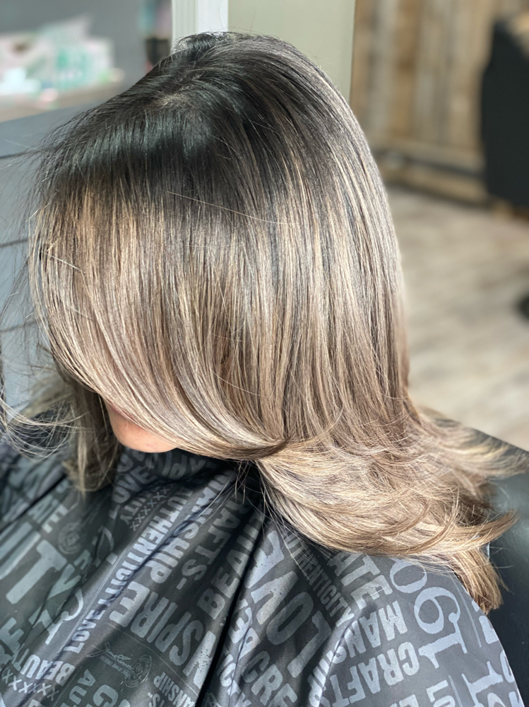 Root Color, Cut & Blowdry