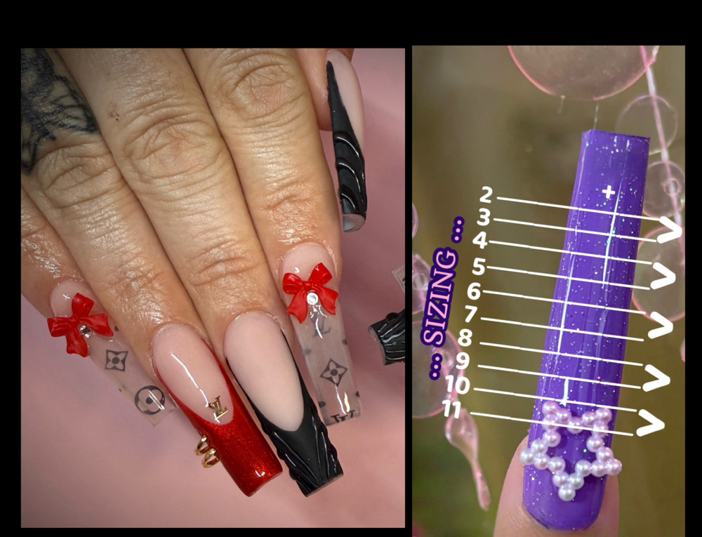 Full Set- Length 5-4 (SIMPLE) at Girl Talk Nail Studio in Arvada, CO