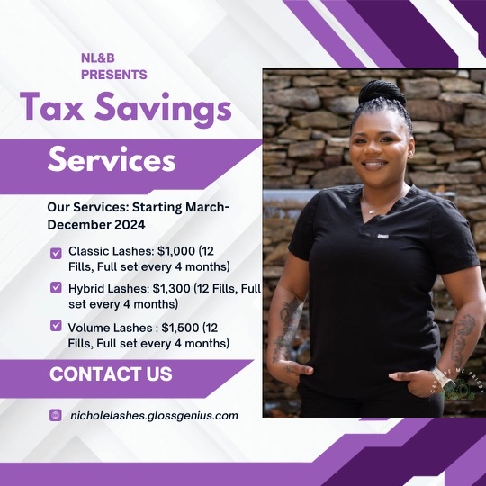 Lash Tax Special at Nichole Lashes And Beauty, LLC in McKenzie, TN