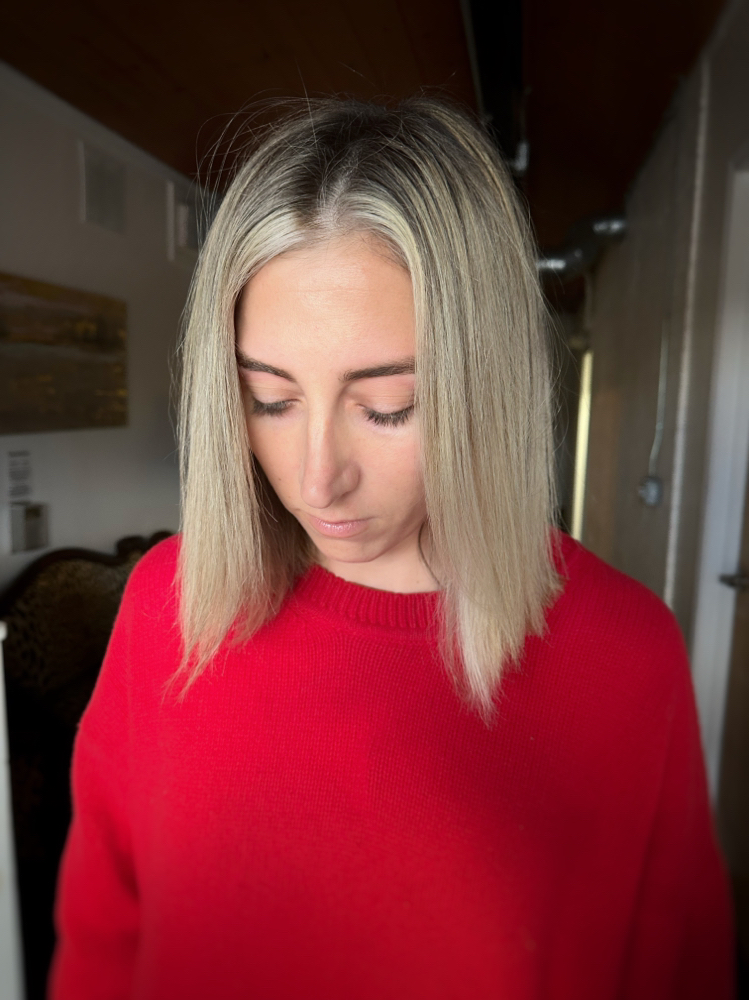 Dry Cut at Blondie_By_Paige in Fayetteville, NC