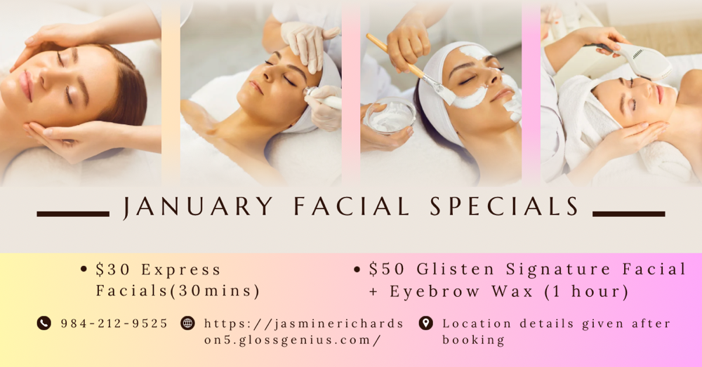 January Special✨Facial + Brow Wax