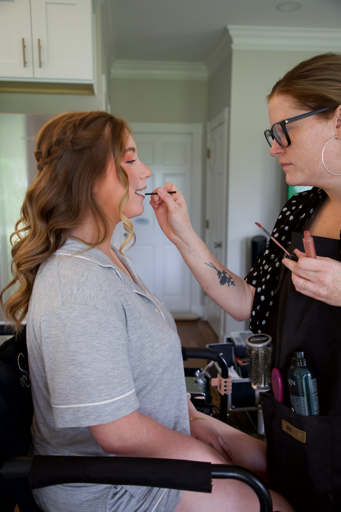 Half Up Half Down at Megan Davis Makeup in Brentwood, TN