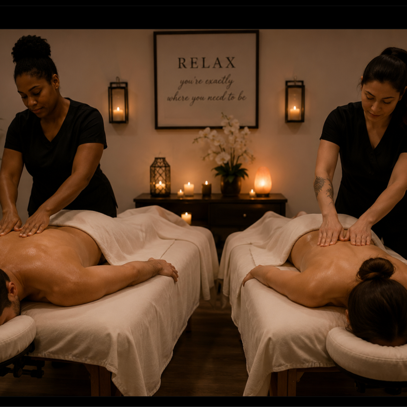 60 Minute Couples Swedish Massage at RelaxRx Mobile Massage