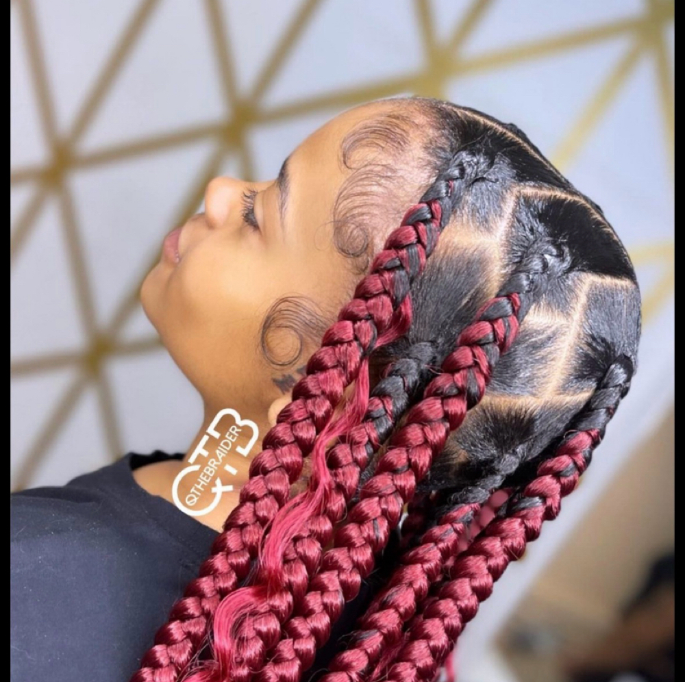 Jumbo Knotless Box Braids at Skinsational Beauty Boutique in Bethany, OK
