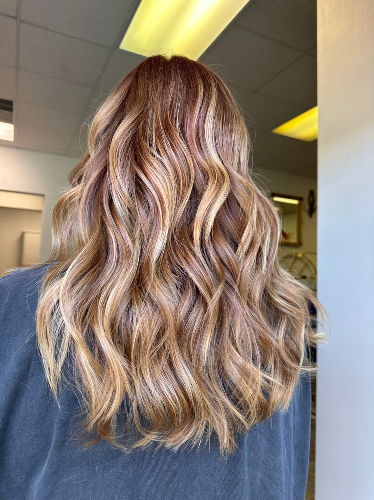 Balayage And Base Touch Up