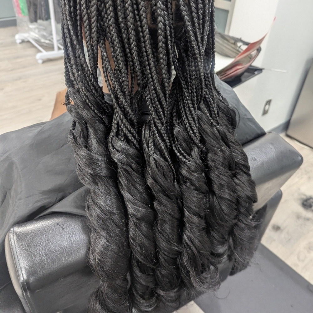 Small French Curl Braids (Mid-waist at Bestlady Fashions in Hoover, AL