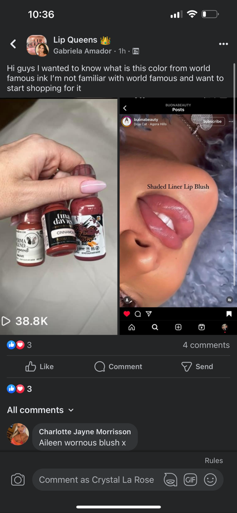 Lip Blush: Semi Perm Lip Color Tatt at Crystallarose Beauty in Erie, PA