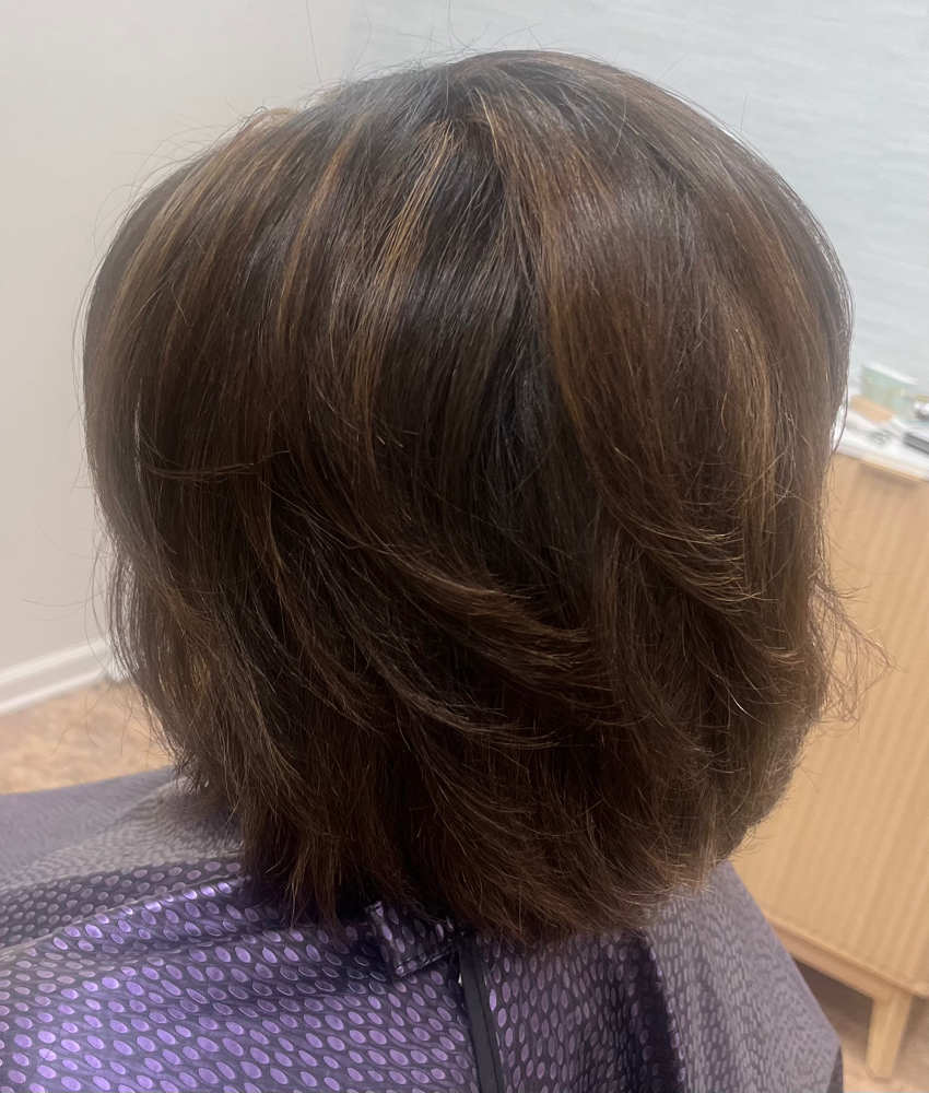 Root Touch Up With Highlights at Jolie @ Studioblushchristiansburg in Christiansburg, VA
