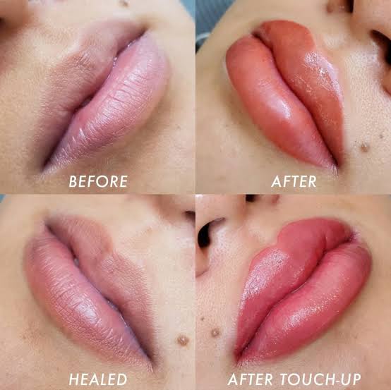 Lip Blush Touch Up at Amorà Esthetique Beauty Bar in Allentown, PA