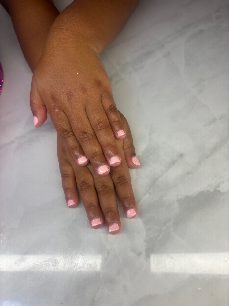 Child Manicure And Polish