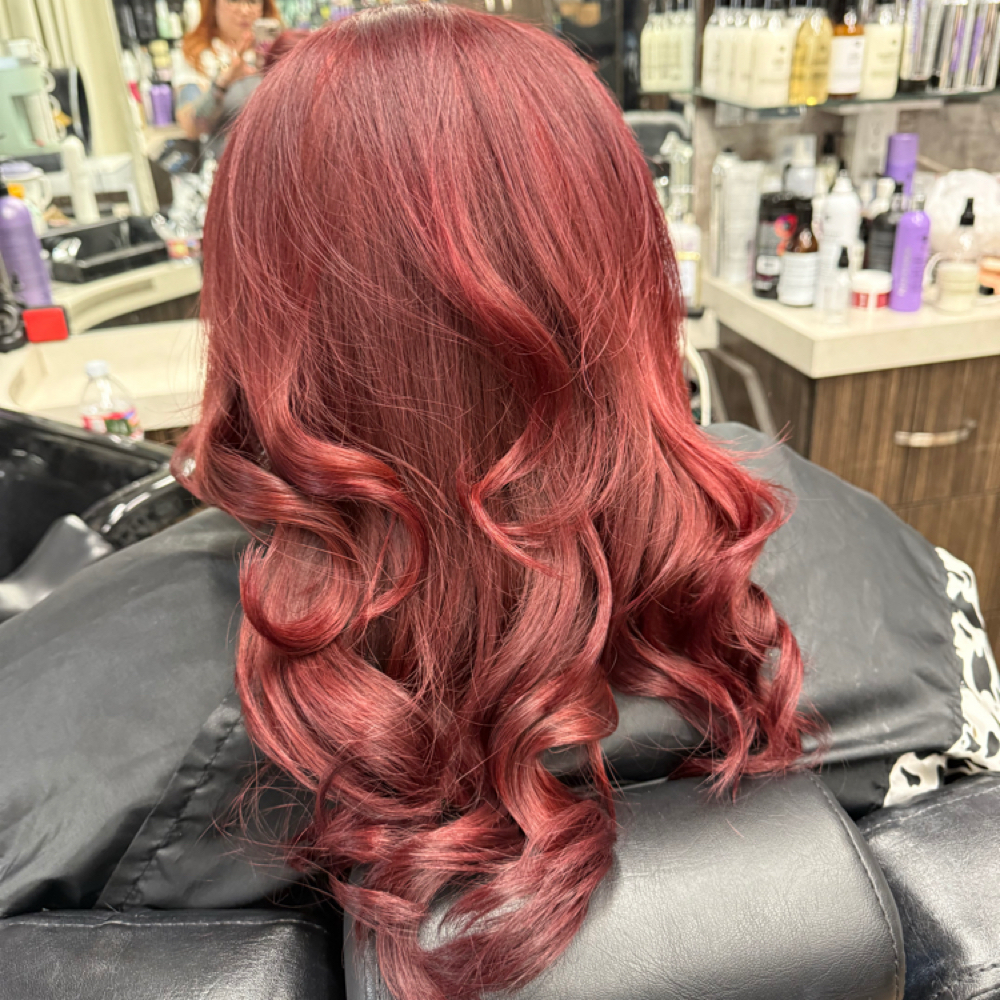 Full Color & Haircut at Pins and Lipstick in Rancho Cucamonga, CA