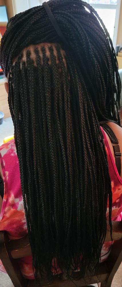 Small Box Braids Shoulder Length