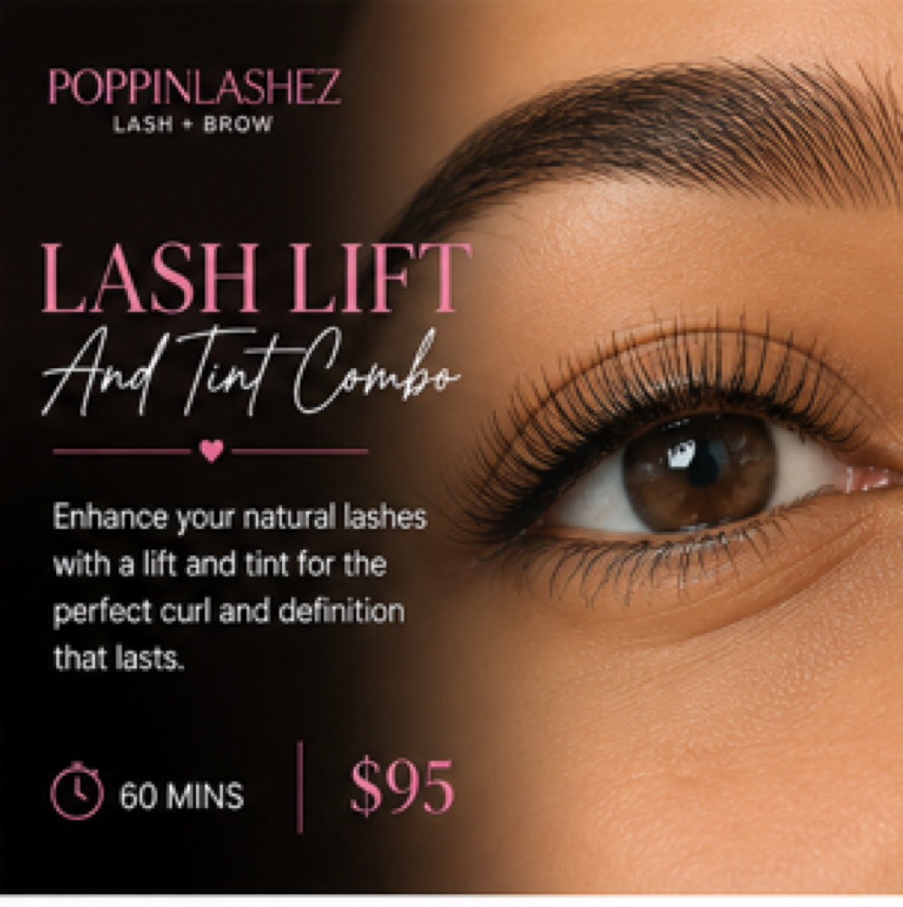Lash Lift And Tint Combo at Poppinlashez