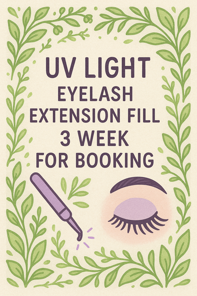 UV Light Eyelash 3 Week Fill