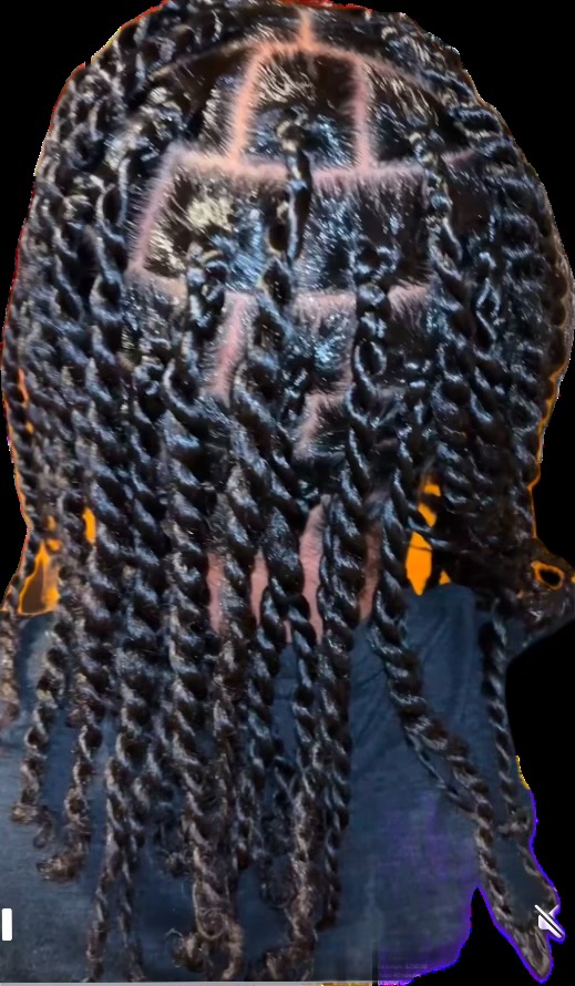 Natural Hair Two Strand Twist at Loc’d -N in Fountain, CO