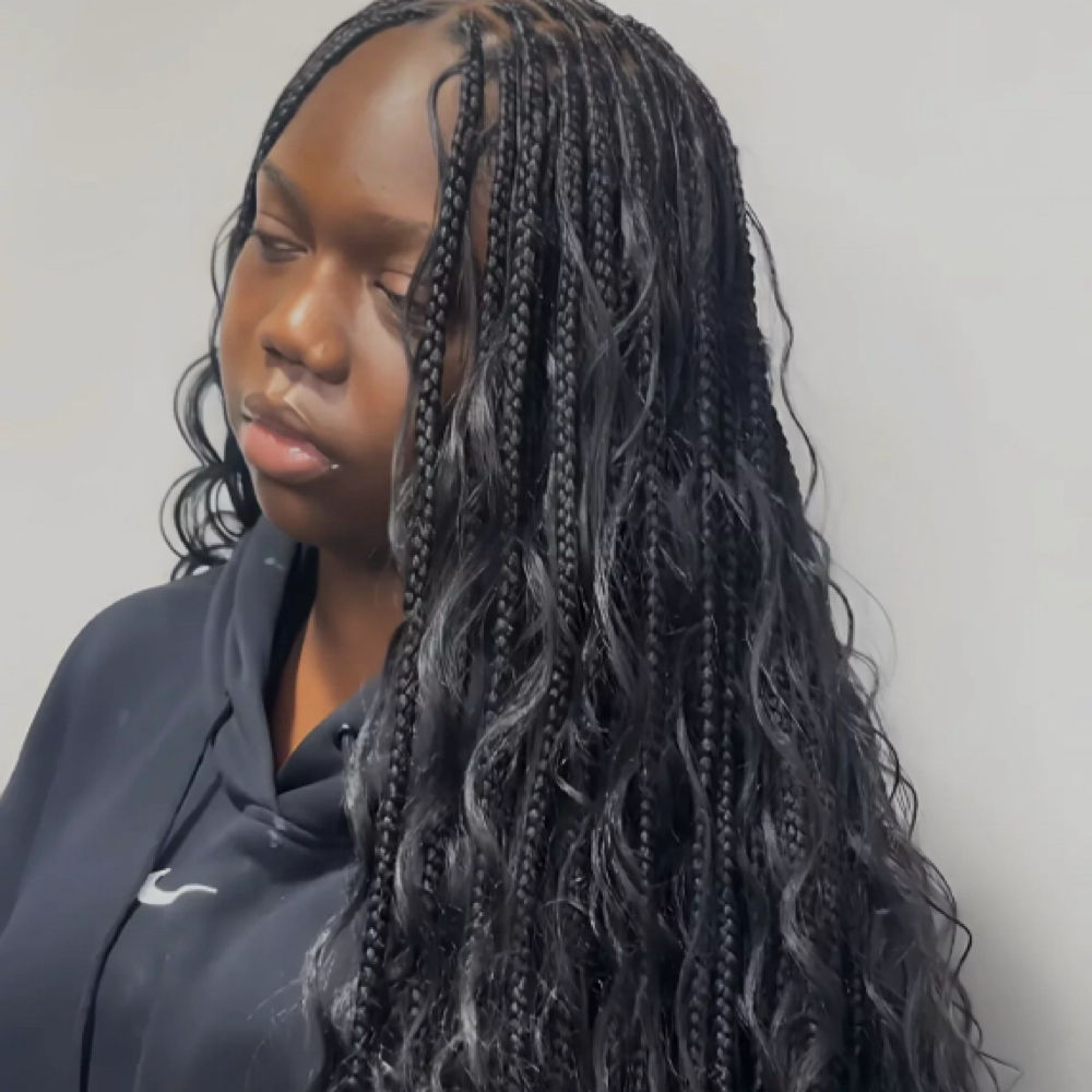 Human Hair Boho Braids at StylzzbyGlyn in Jacksonville, NC