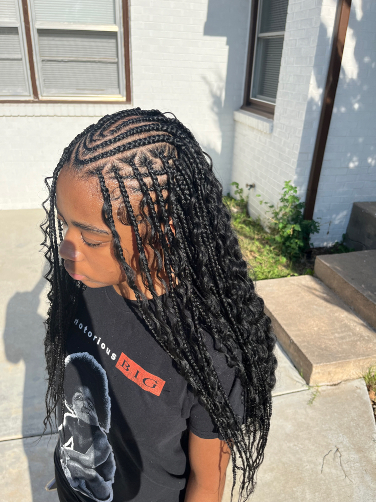 Flip Over Fulani Quickweave at BraidsByJinece in Wichita, KS