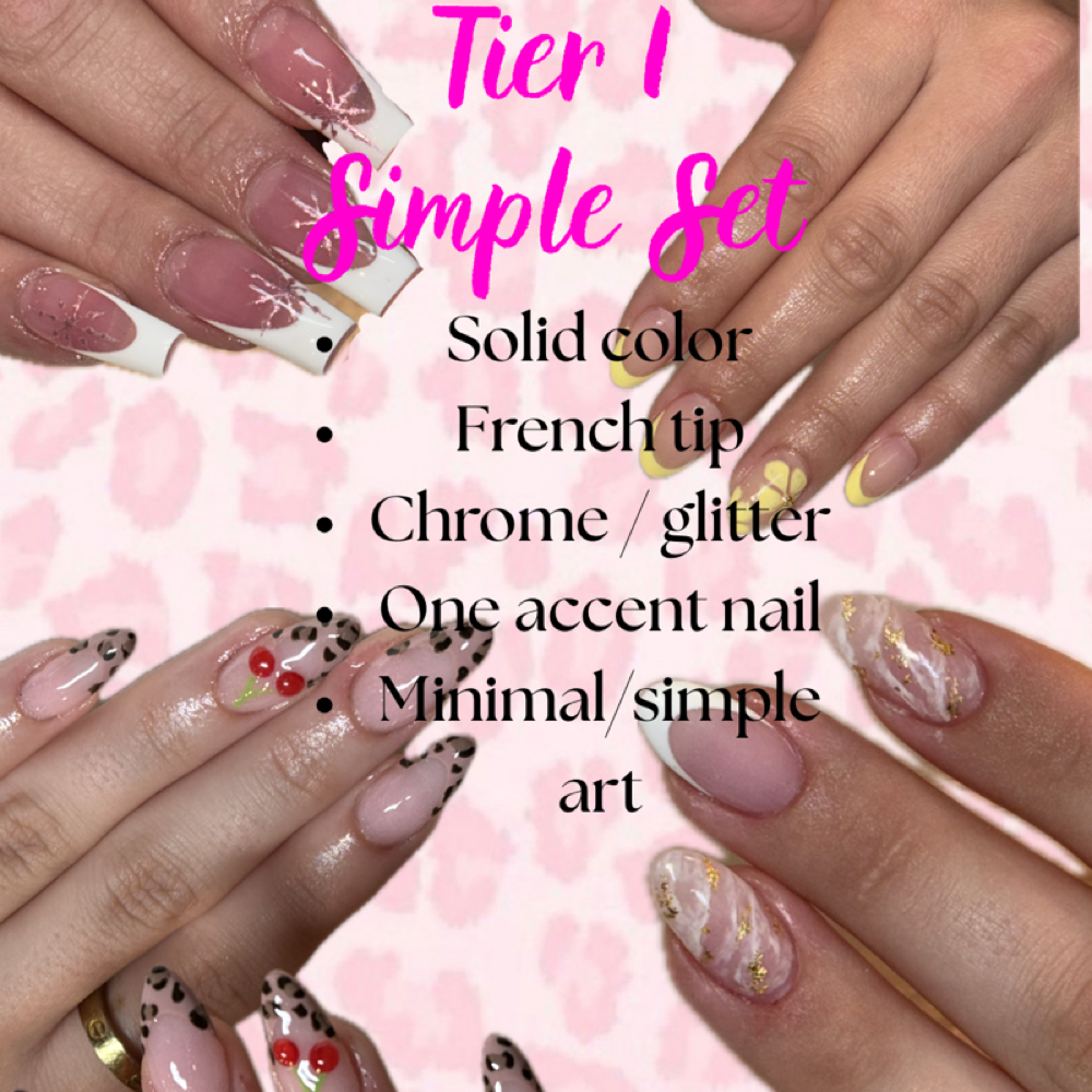 Tier 1 Simple Set at Lashes&Nails in Omaha, NE