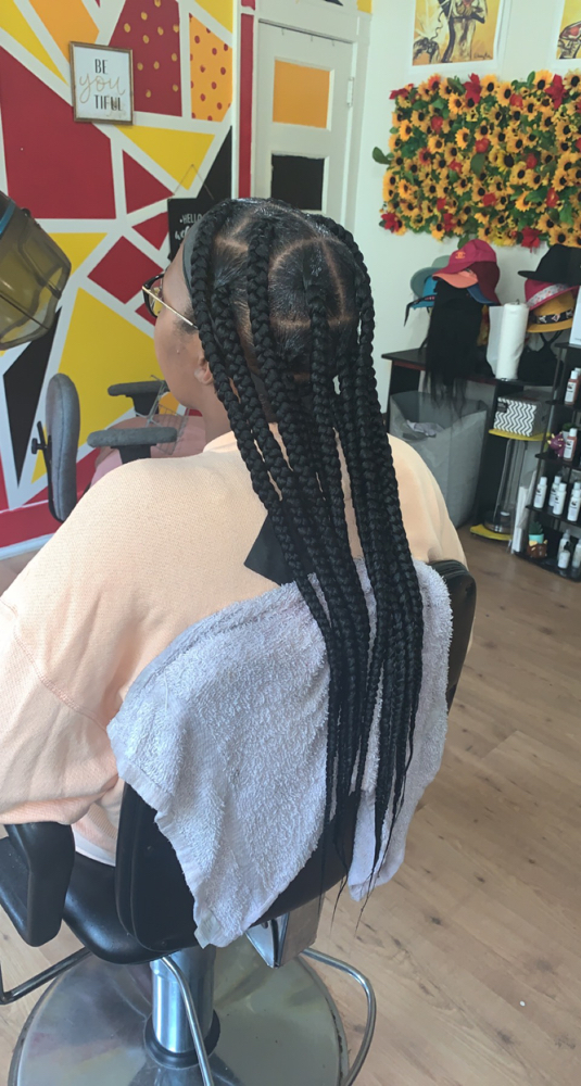 (XL) 36” Knotless W/ Hair