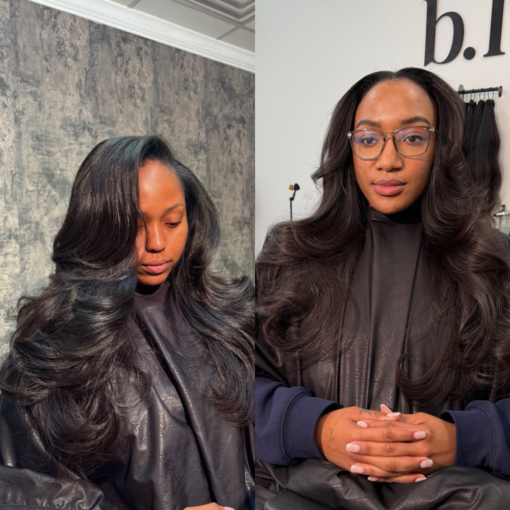 Traditional Sew In Install at B Luxe Hair Co. in Dallas, TX