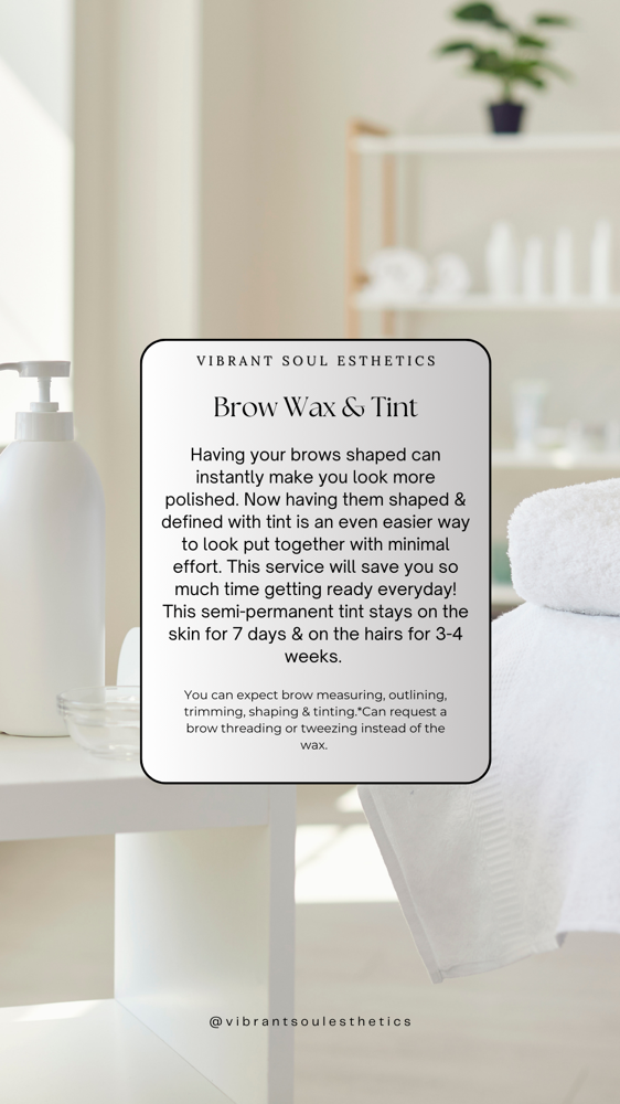 Brow Wax & Tint