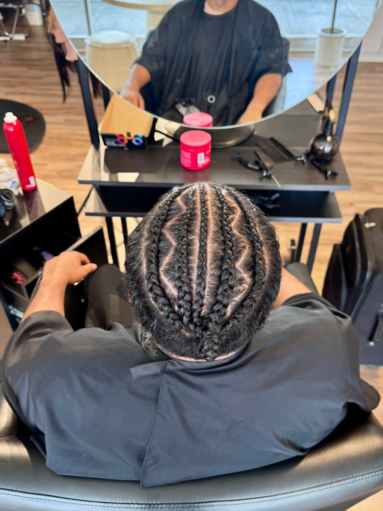 Natural Hair High top Braids