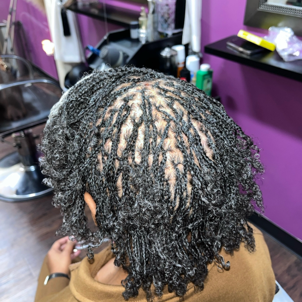 Micro Loc Retie at Bz Royalty Hair Salon in Snellville, GA