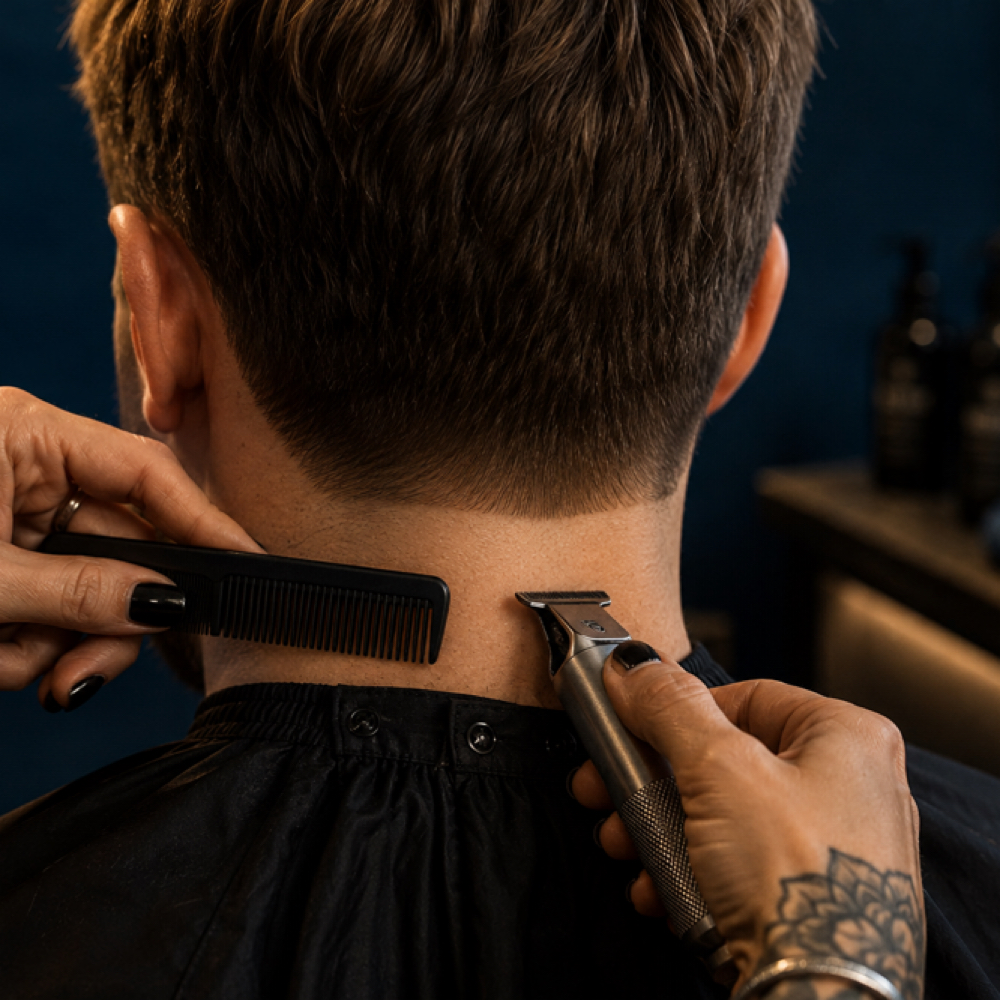 Neckline Clean-up at Sage & Scissors Studio in Charlotte, NC