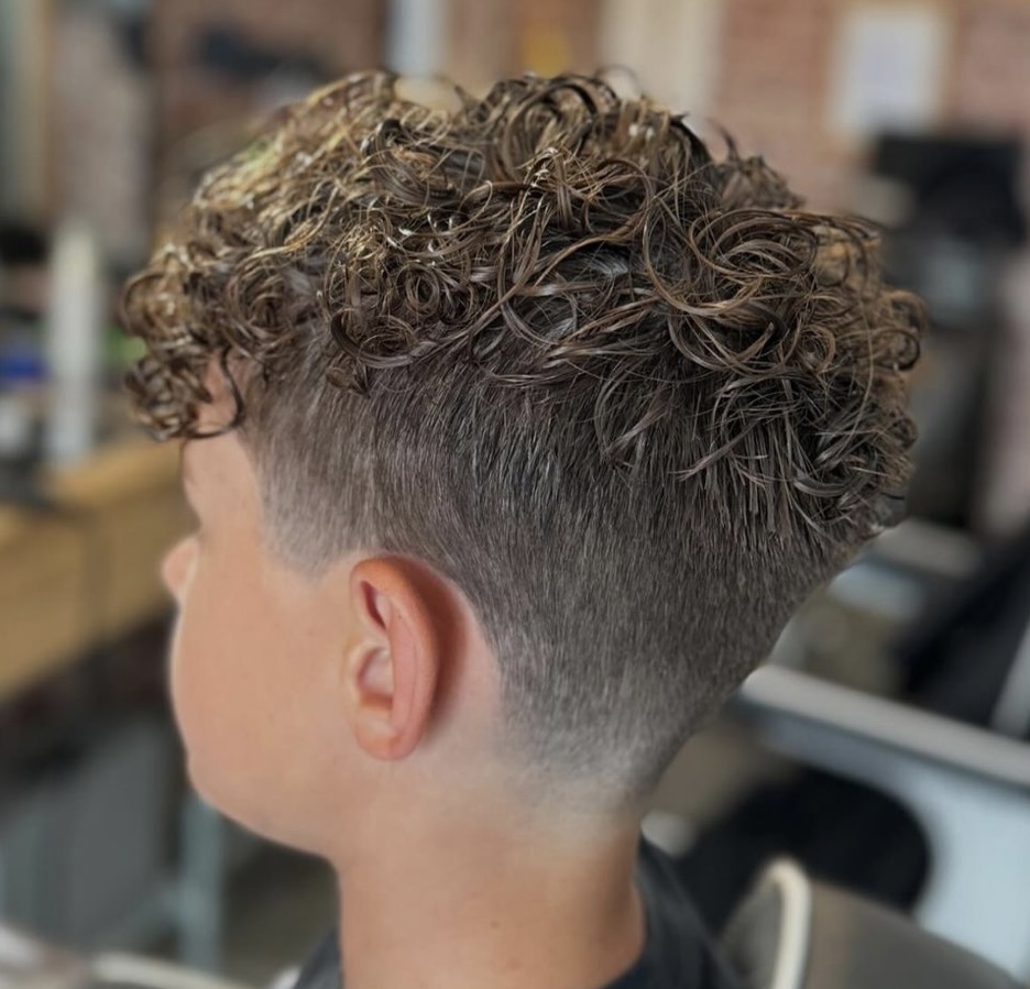 boys perm/ haircut extra