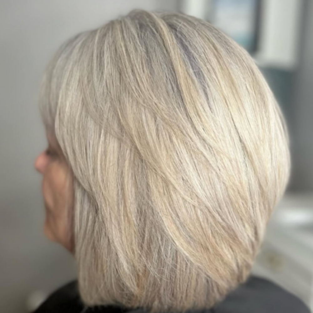 Gray Blending at Hair by Hannah Fullerton in Marietta, OH