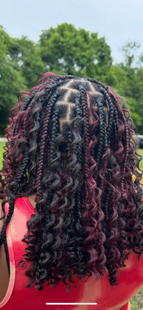 Boho Knotless Bob Medium