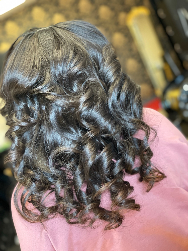 Silk press The Works (natural hair)