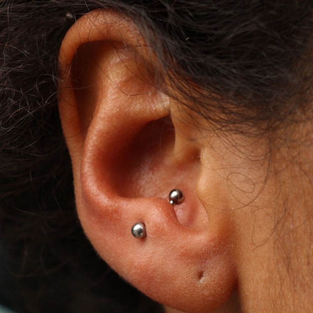 Anti-tragus Piercing at Gilded Needle in BRENTWOOD, CA