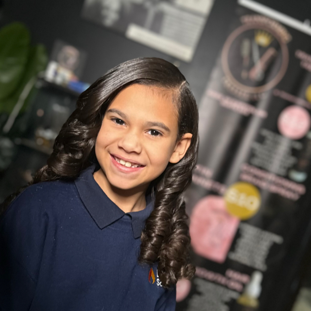 Kid Silk Press 5-10yrs Old at Transforming Tresses in Milwaukee, WI