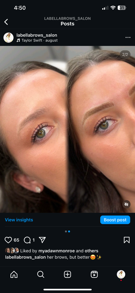 Yearly Nano Brow Touchup