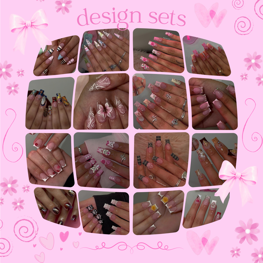 designs | gel-x full set 🎀 at @apresbysteph in Miami, FL