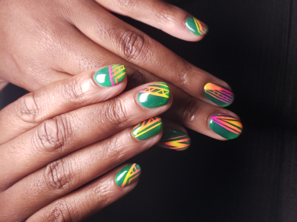 Level 2 Embellished Nail Art at Rebellious Nails in Seattle, WA