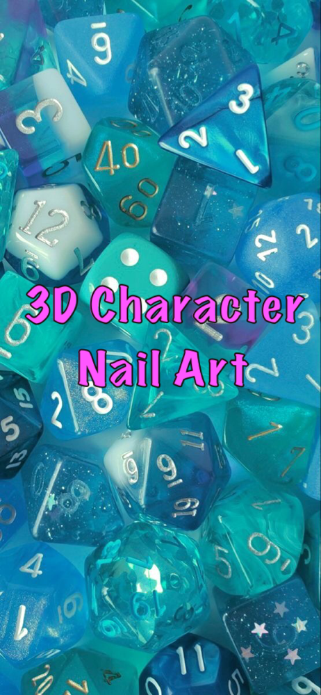 3D Character Nail Art
