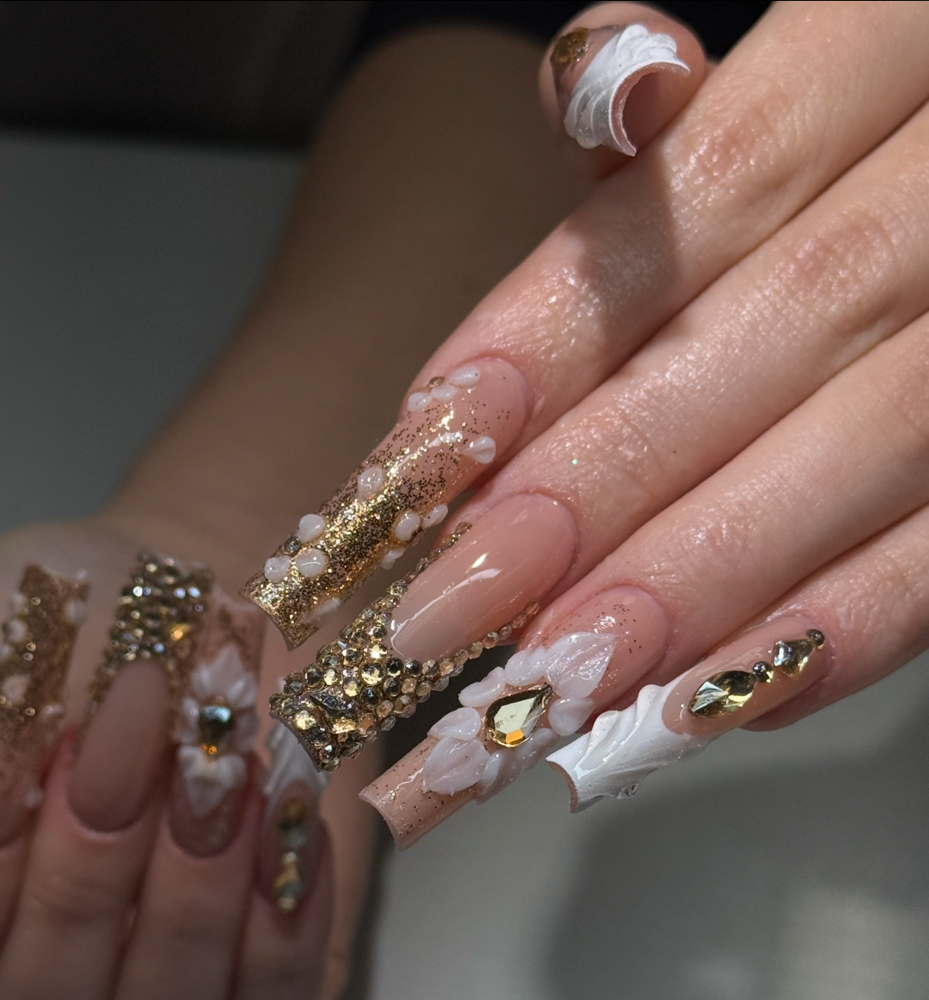 Extra-Long Gel-X Extensions at Nailsbykathaa in Omaha, NE