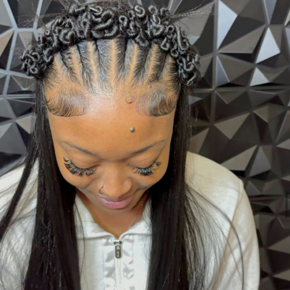 Jayda Flat Twist Half Up Half Down at Styles By Mk in Sherman, TX